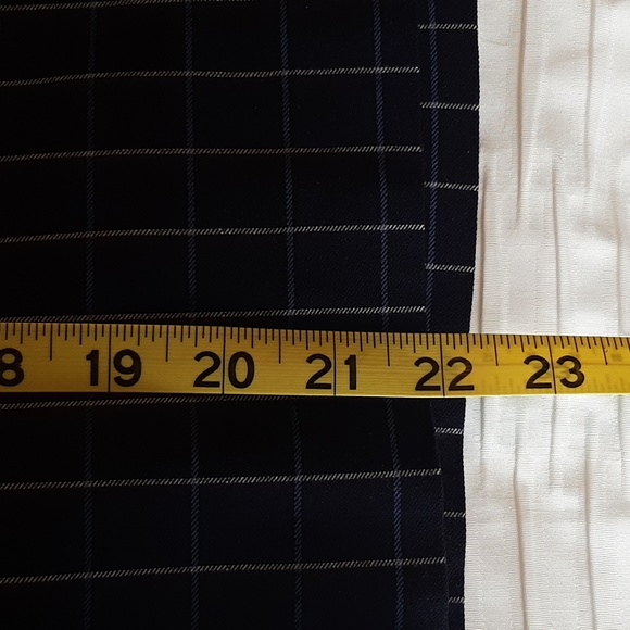 Navy&white windowpane skirt - Picture 8 of 8